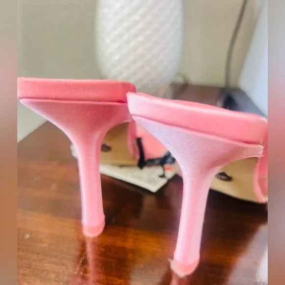 Zara rhinestone Vinyl high heel sandals 1324/010 size 36 - Picture 8 of 15